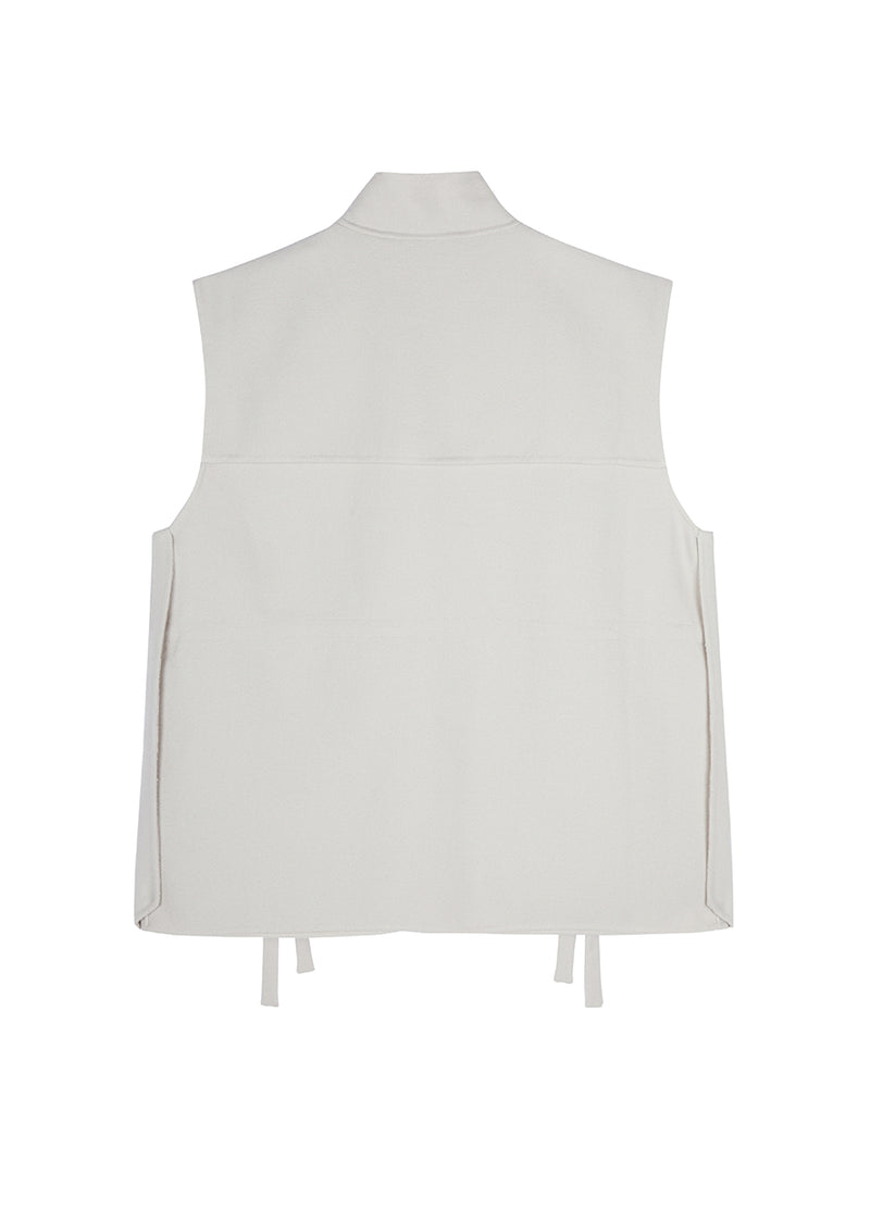 Vest / JNBY Relaxed Wool Vest in Big Pockets