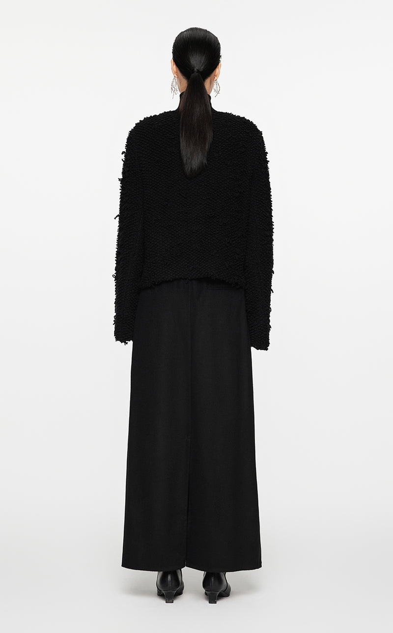 Sweater / JNBY Wool-Blend Pile Cardigan
