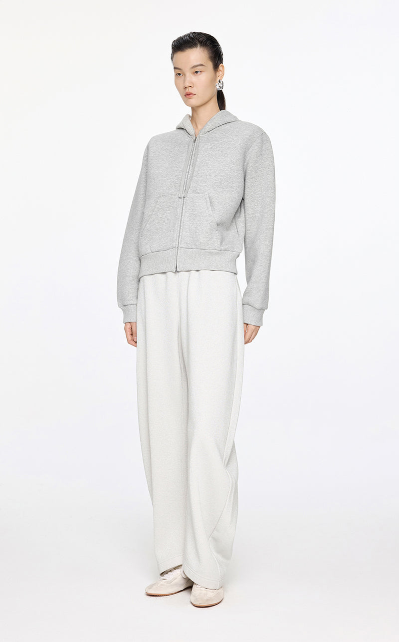Sweatshirt / JNBY Relaxed Wool-Blend Hoodie