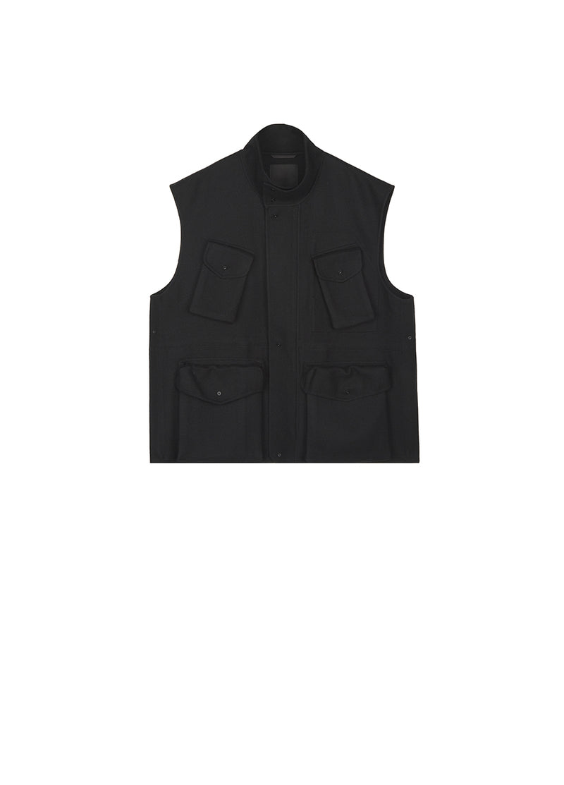 Vest / JNBY Oversize Wool-Blend Vest Black
