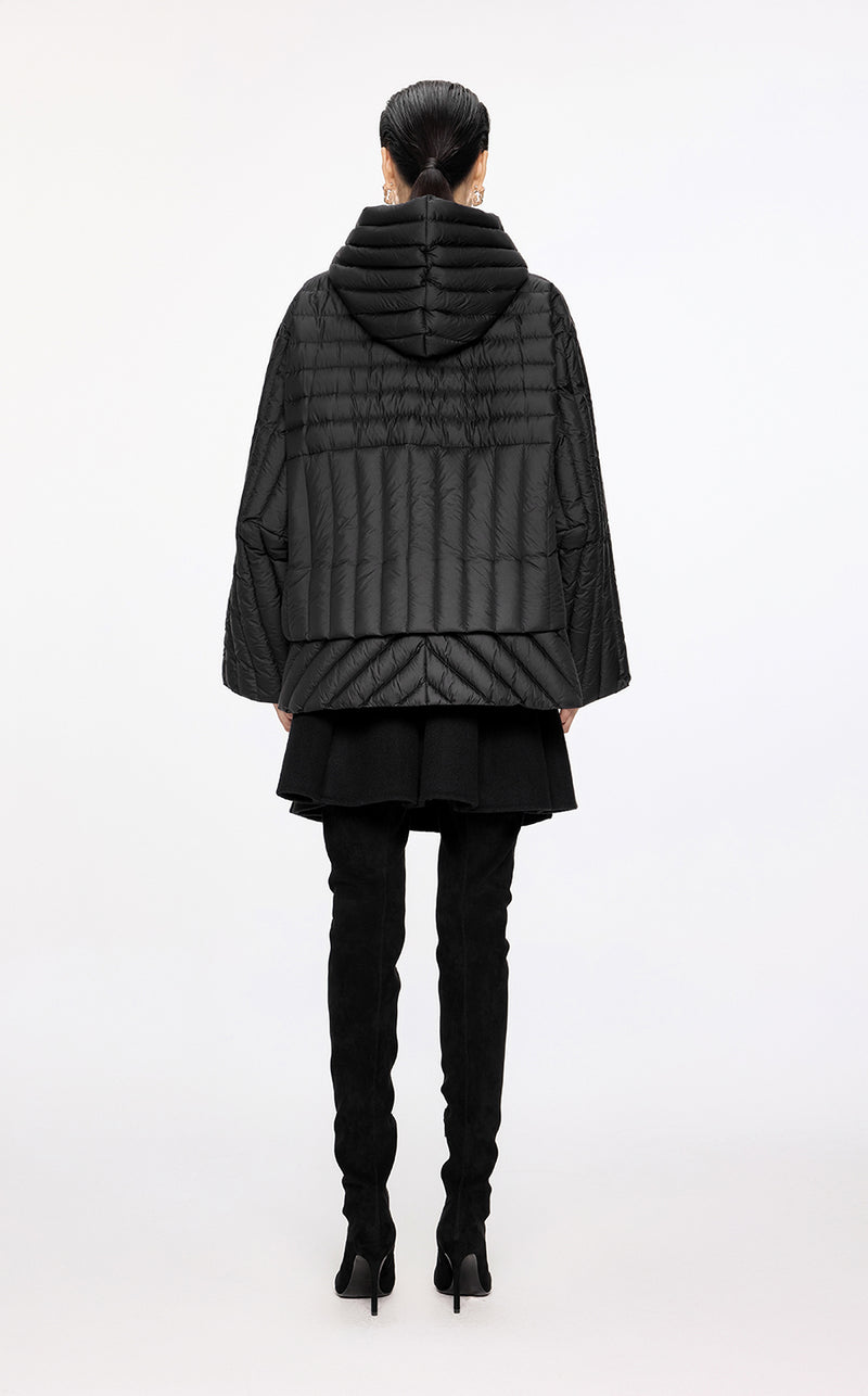Coat / JNBY Oversize Irregular Hooded Down Jacket