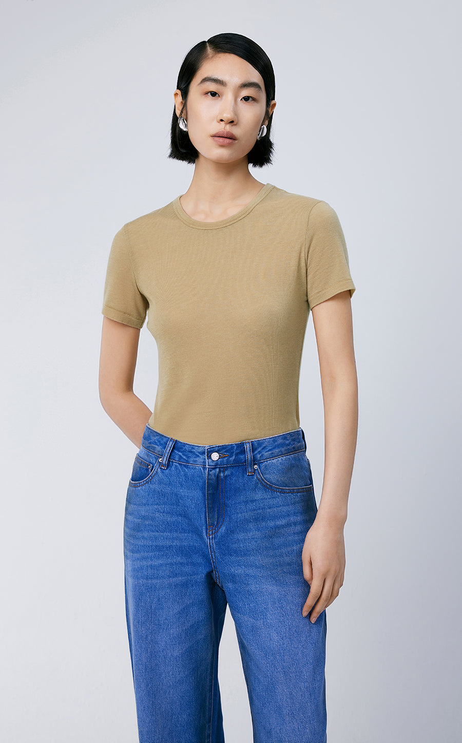 T-shirt / (ESG) JNBY Fitted Lyocell T-shirt￡¨Spring 24￡?