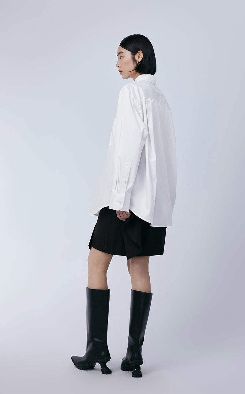 Shirt / JNBY Oversize Cotton Minimalism Shirt￡¨Spring 24￡?