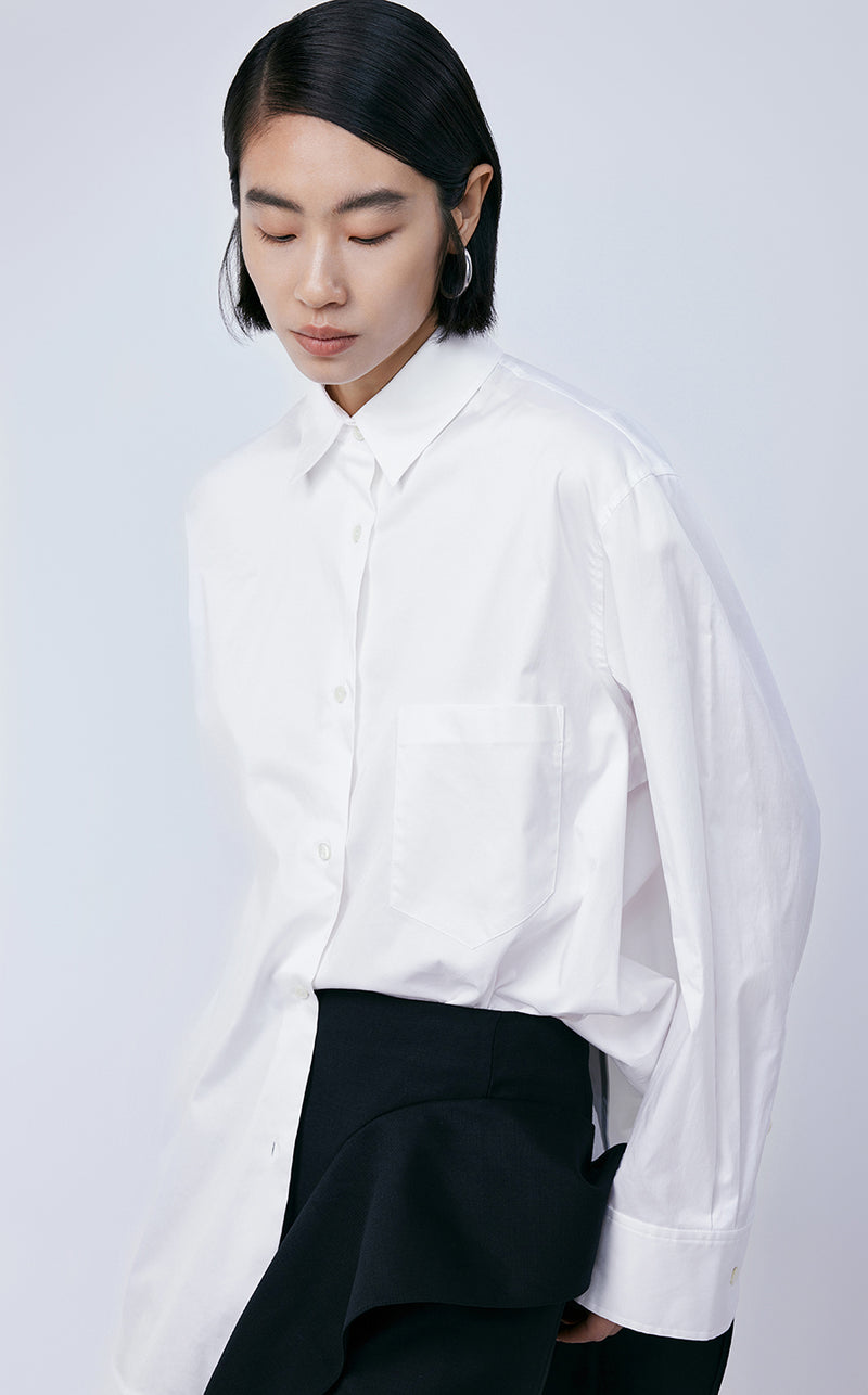 Shirt / JNBY Oversize Cotton Minimalism Shirt￡¨Spring 24￡?