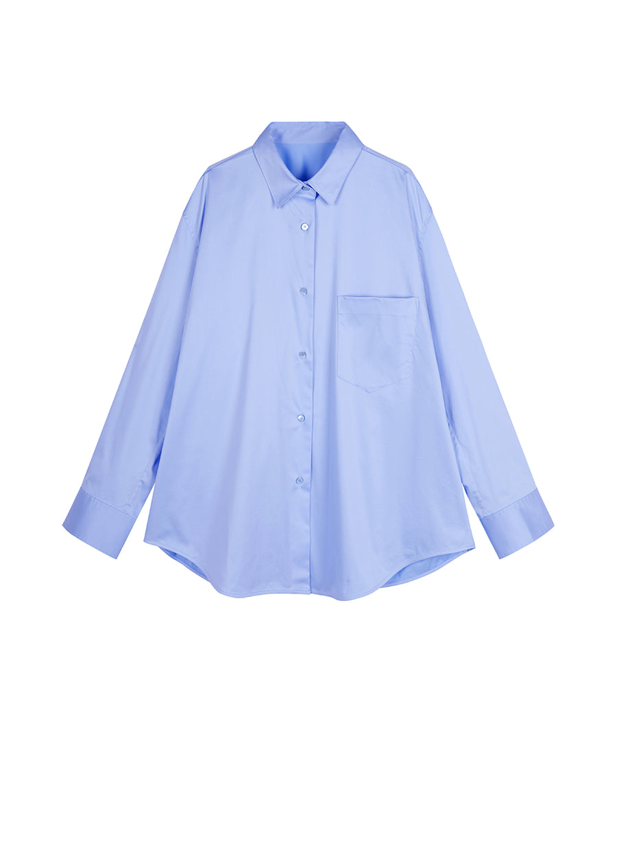Shirt / JNBY Oversize Cotton Minimalism Shirt￡¨Spring 24￡?