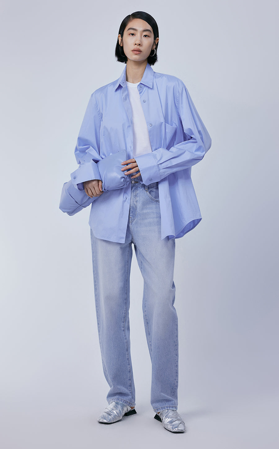 Shirt / JNBY Oversize Cotton Minimalism Shirt￡¨Spring 24￡?
