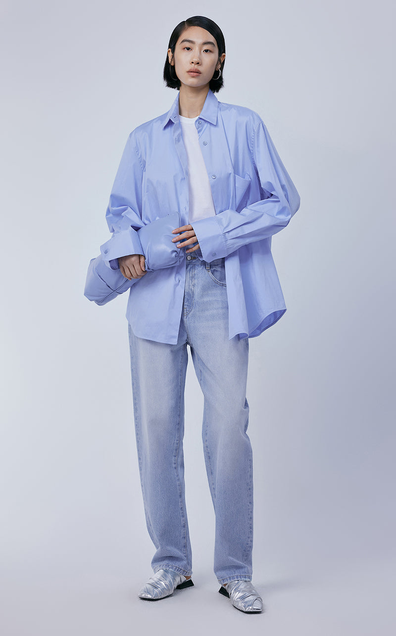 Shirt / JNBY Oversize Cotton Minimalism Shirt￡¨Spring 24￡?