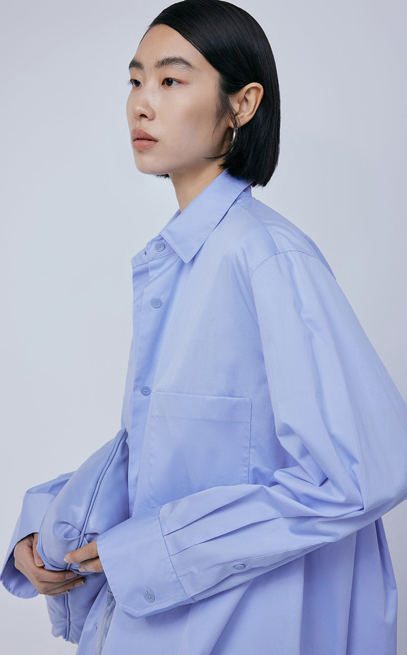 Shirt / JNBY Oversize Cotton Minimalism Shirt￡¨Spring 24￡?
