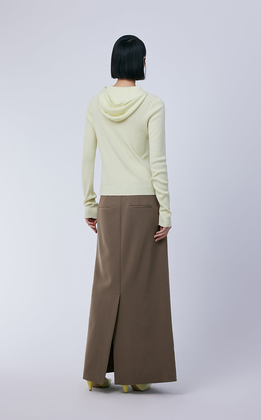 Cardigan / JNBY Wool Knit Hooded Cropped Cardigan￡¨Spring 24￡?