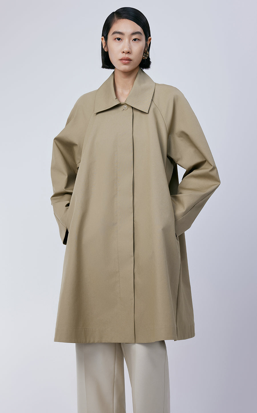 Coat / JNBY A-line Relaxed-fit Trenched Coat￡¨Spring 24￡?