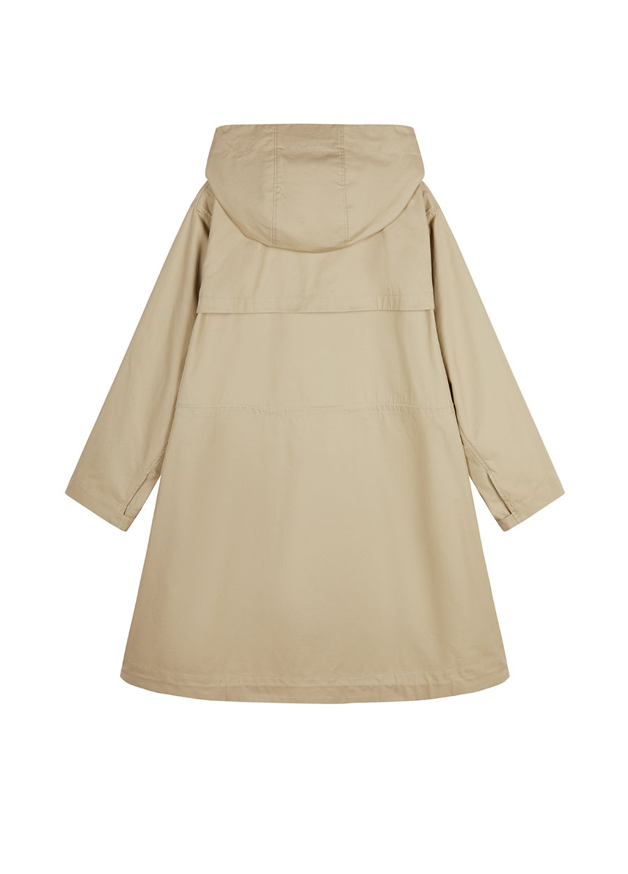 Coat / JNBY Cotton Drawstring Midi Coat￡¨Spring 24￡?