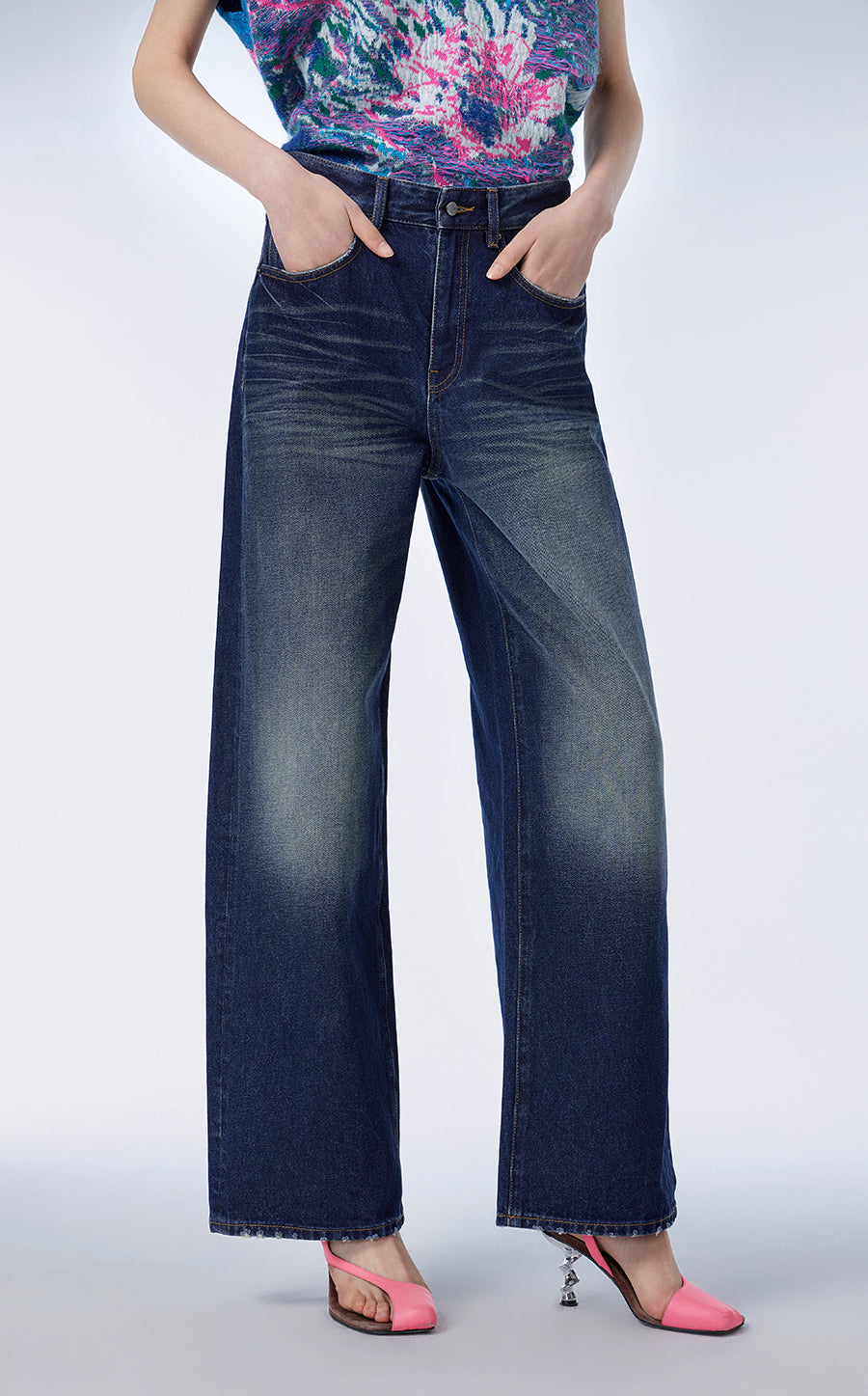 Pants / JNBY Cotton Leisure Wide Leg Pants￡¨Spring 24￡?