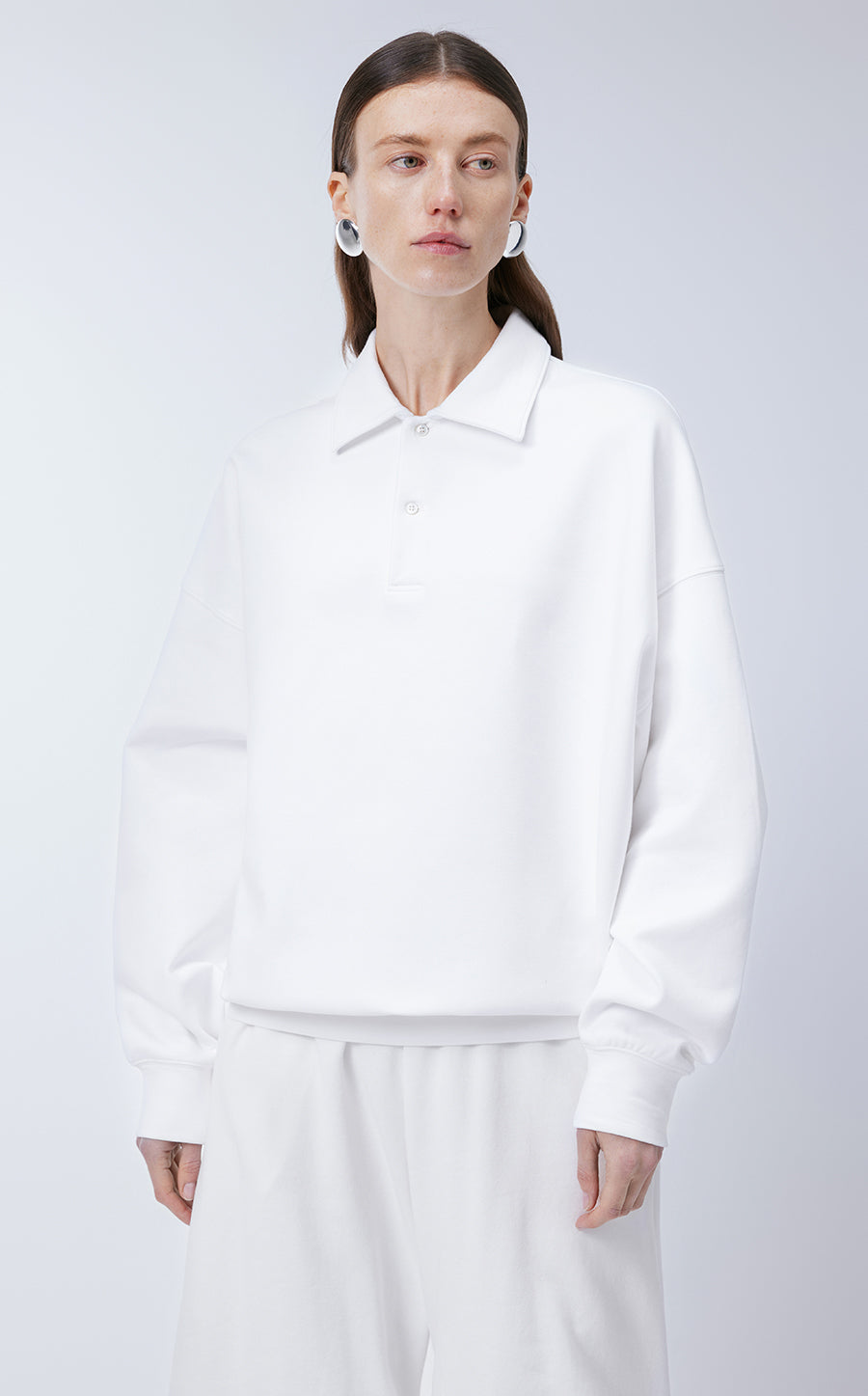 Sweatershirt / JNBY Cotton Polo Collar Relaxed-fit Hoodie￡¨Spring 24￡?