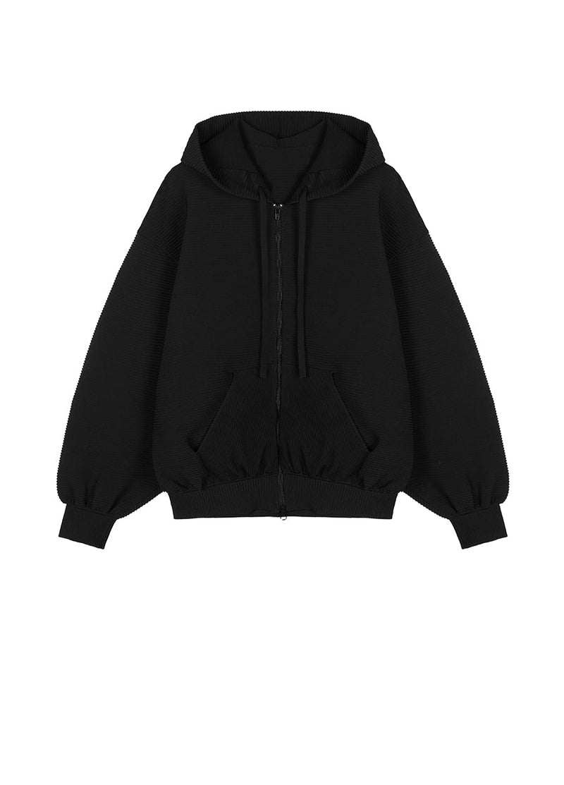 Sweater / JNBY Relaxed Hooded Cardigan Black