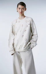 قميص سواي / (ESG) JNBY Plum Bossom Cut-out Pullover