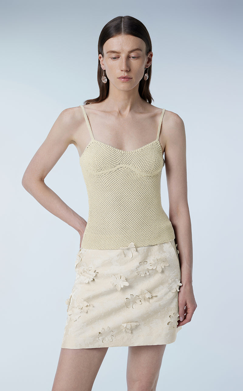 Vest / JNBY Slim-fit Knit Vest Cornsilk