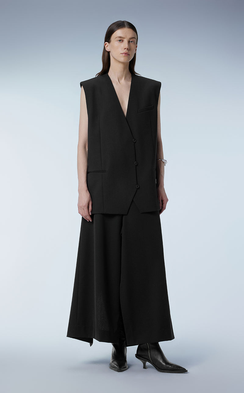 Vest / JNBY Relaxed Mid-length Blazer Vest Black