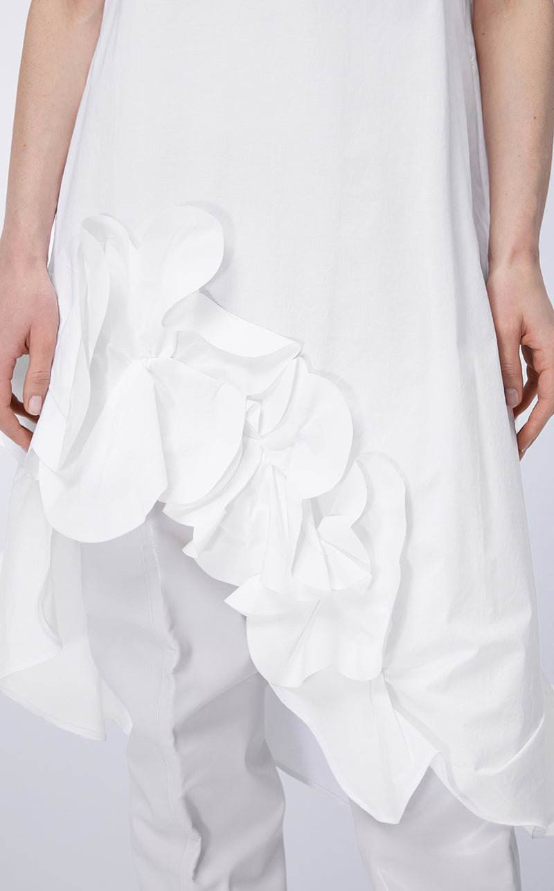Dress / JNBY 3D-floral Asymmetric Sleeveless Dress