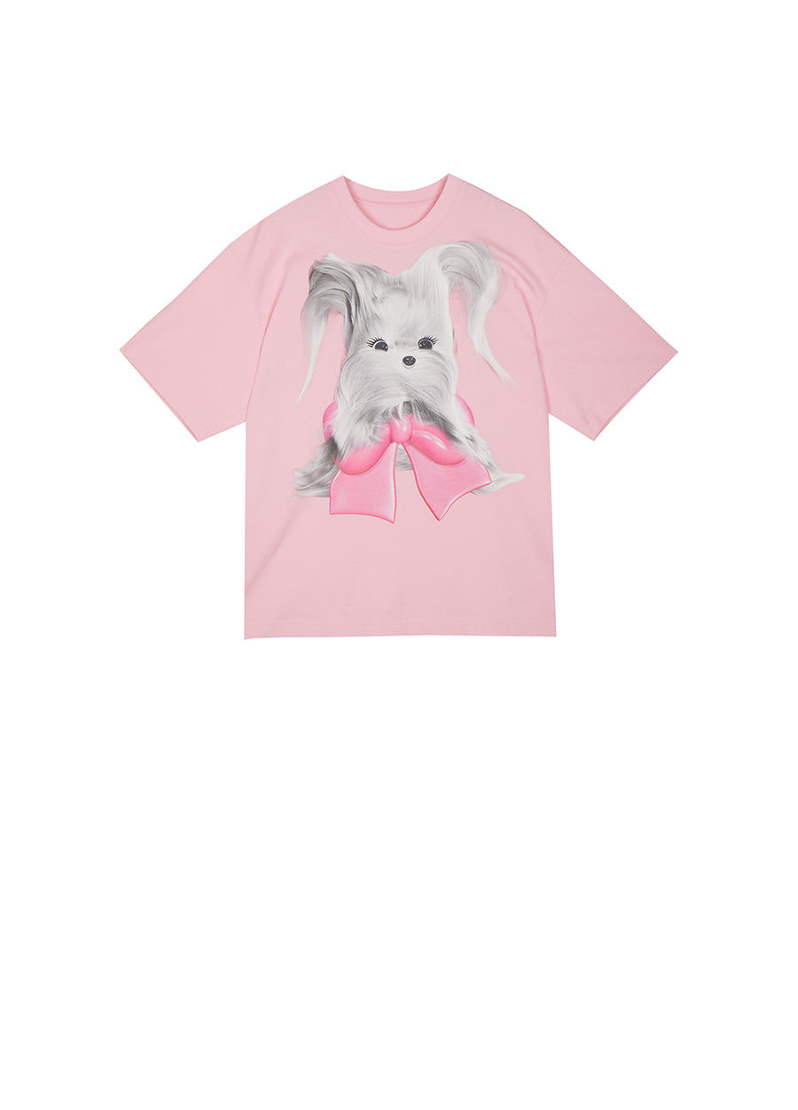 T-Shirt/JNBY Oversize Short-sleeved T-Shirt Pink