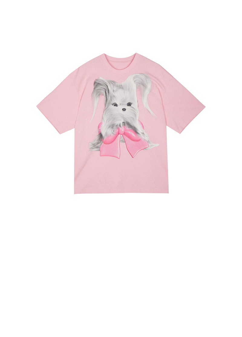 T-Shirt/JNBY Oversize Short-sleeved T-Shirt Pink