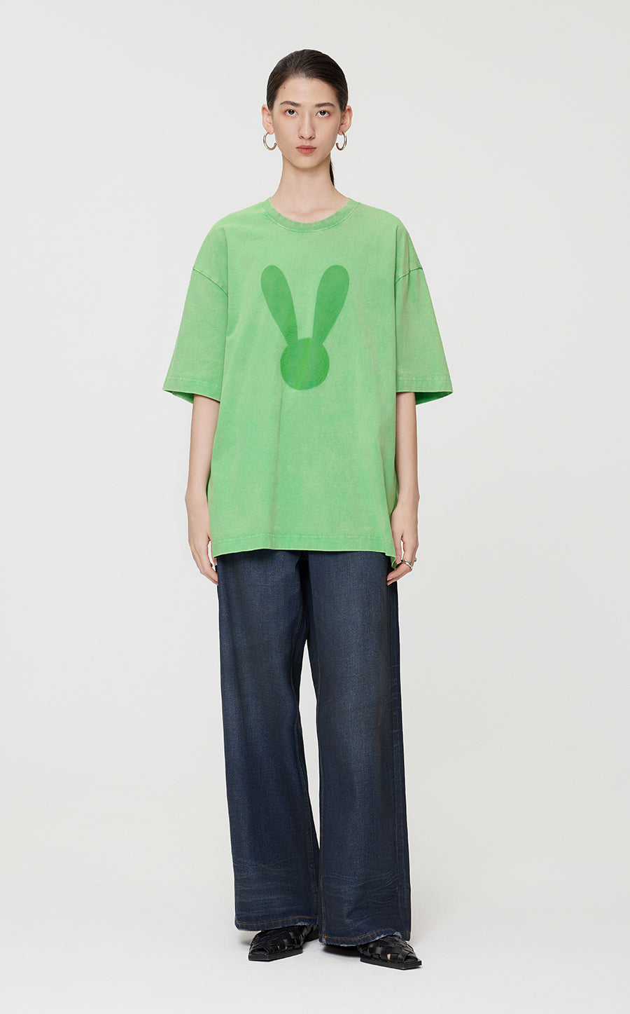 T-Shirt/JNBY Short-sleeved T-Shirt Green