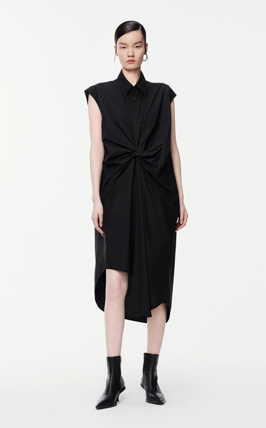 Dresses/JNBY Knee-length Sleeveless Dresses Black