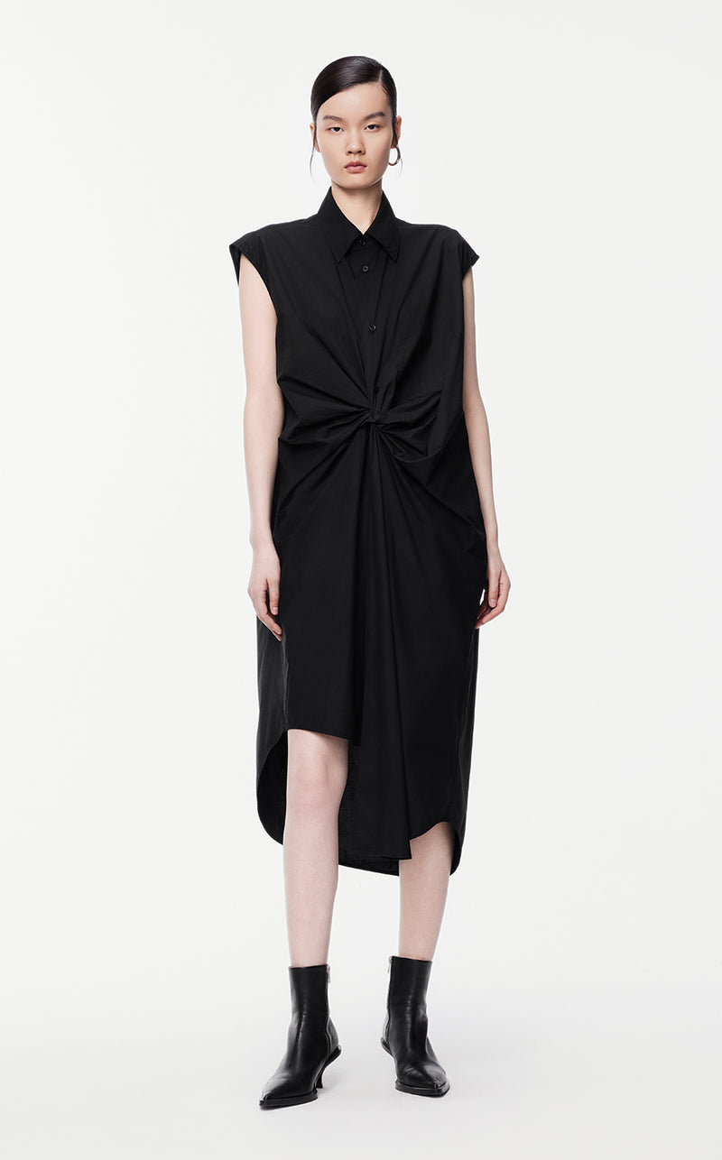 Dresses/JNBY Knee-length Sleeveless Dresses Black