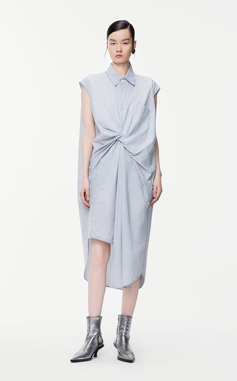 Dresses/JNBY Knee-length Sleeveless Dresses Grey
