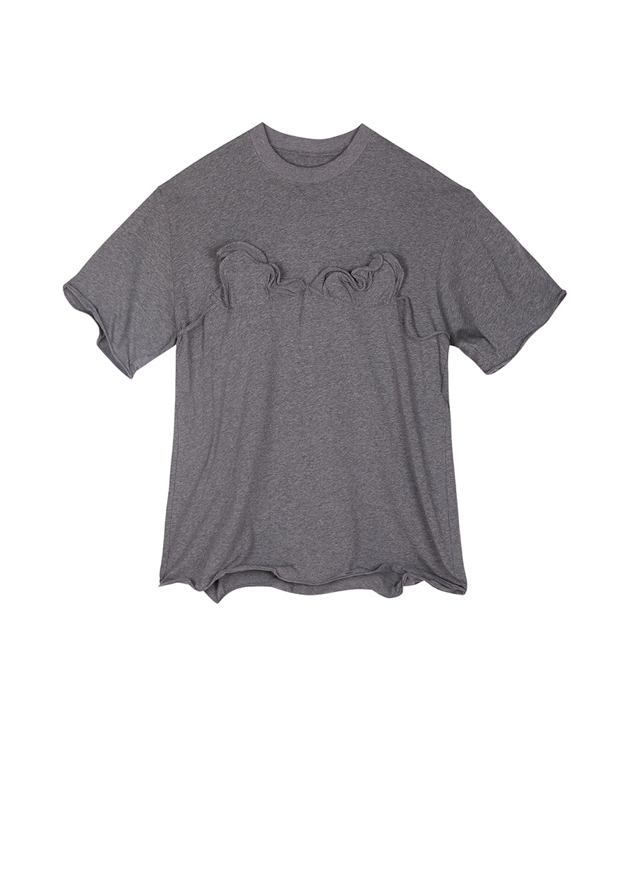 T-shirt /JNBY Drawstring Aluminum Wire Cotton T-shirt