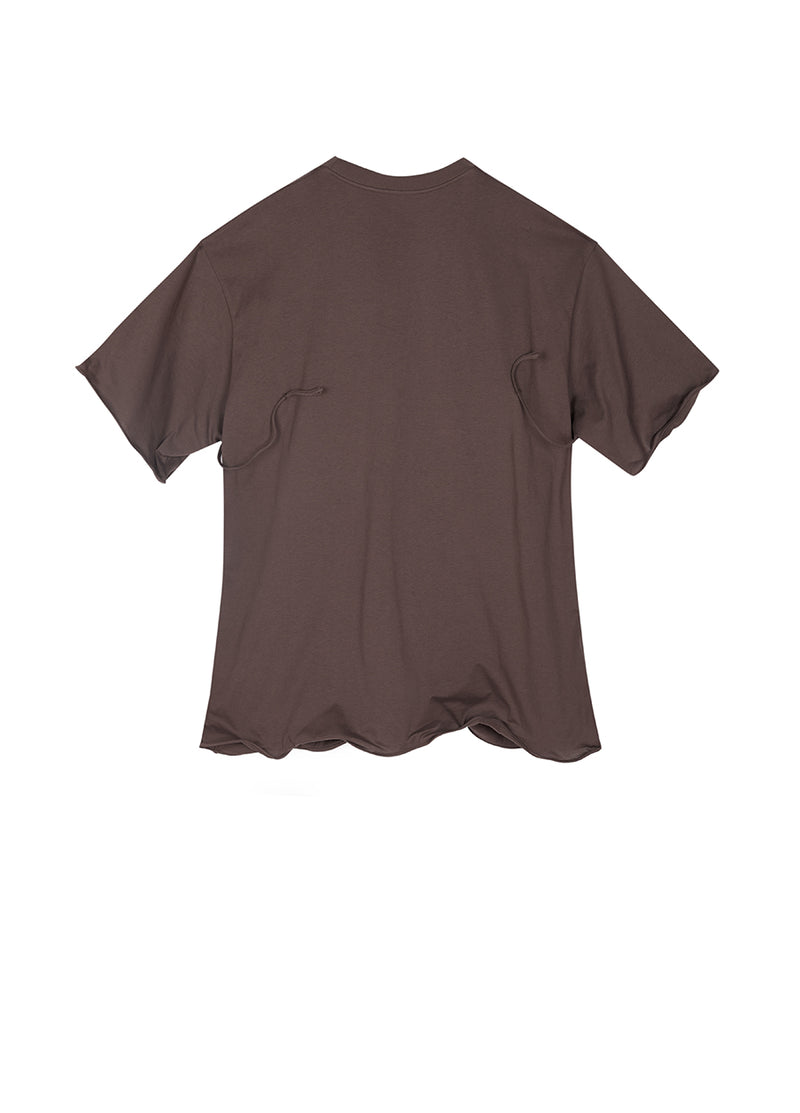 T-shirt /JNBY Drawstring Aluminum Wire Cotton T-shirt