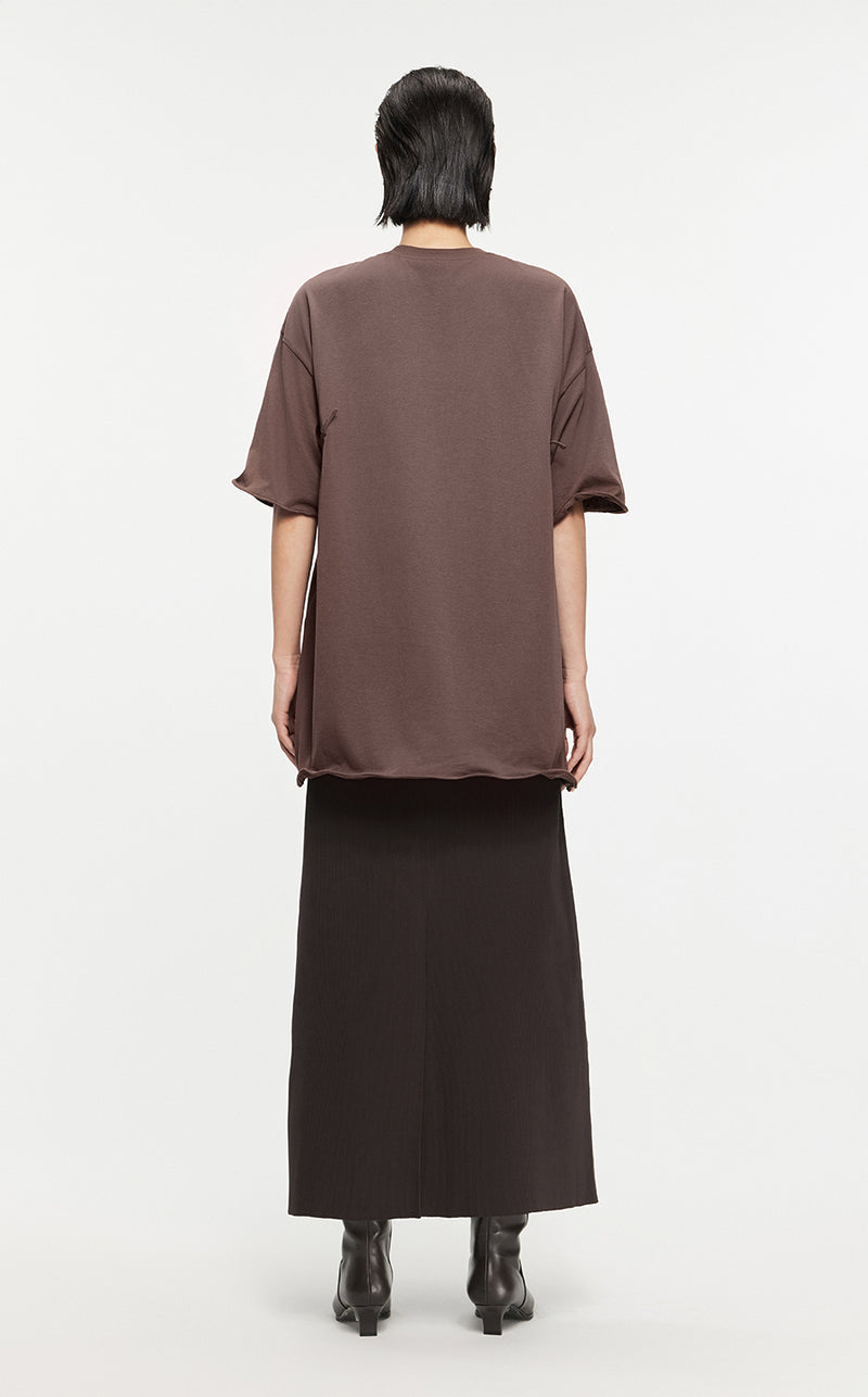 T-shirt /JNBY Drawstring Aluminum Wire Cotton T-shirt