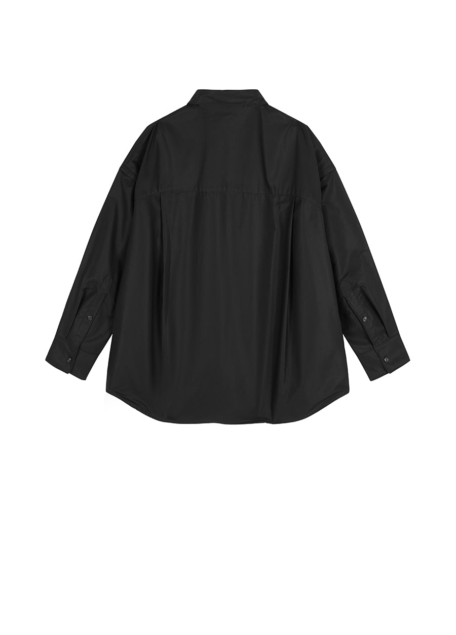 Shirt/JNBY Drawstring Aluminum Wire Long-sleeved Shirt