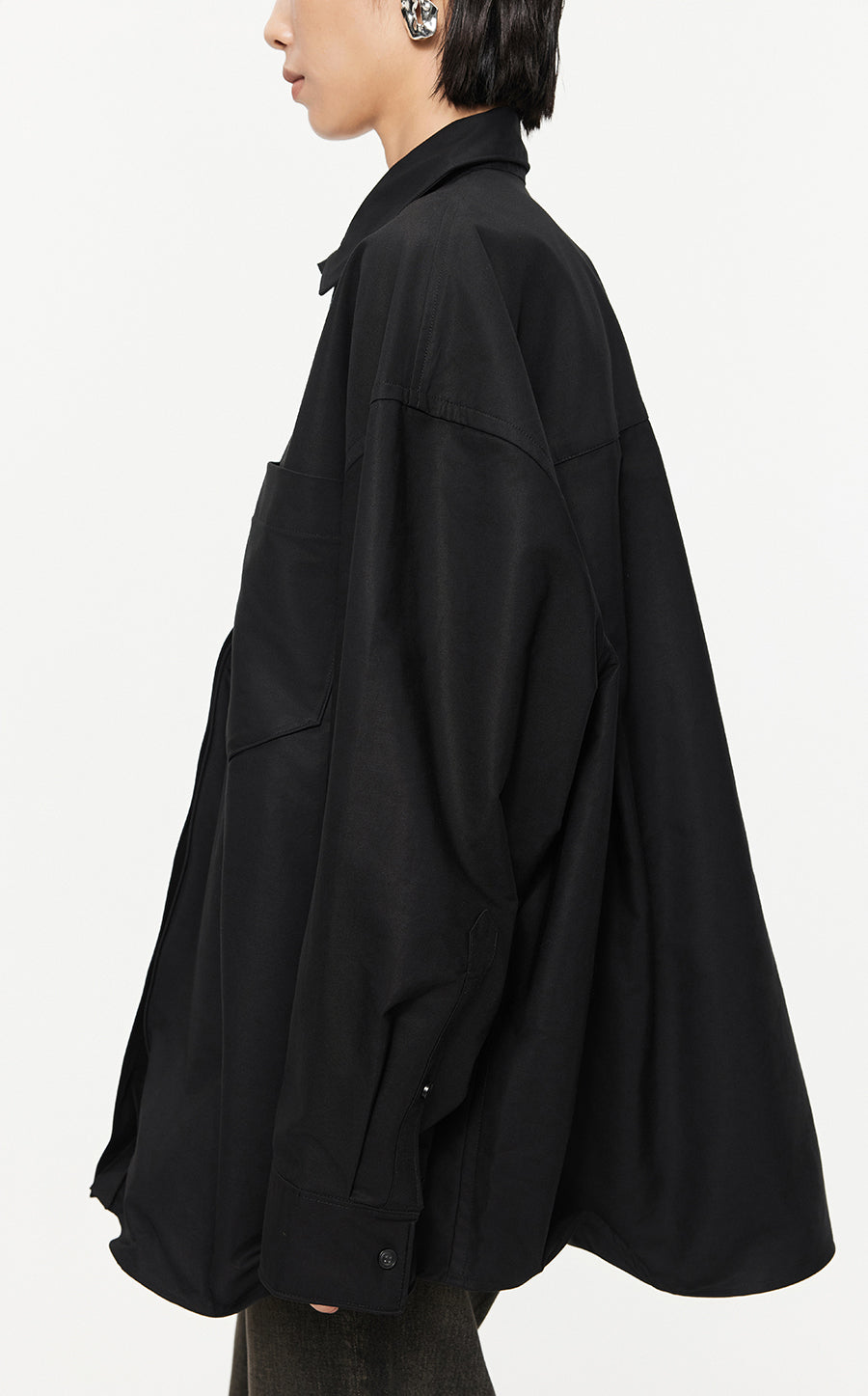 Shirt/JNBY Drawstring Aluminum Wire Long-sleeved Shirt