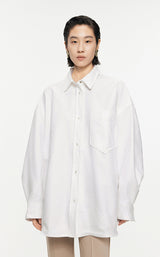 Shirt/JNBY Drawstring Aluminum Wire Long-sleeved Shirt