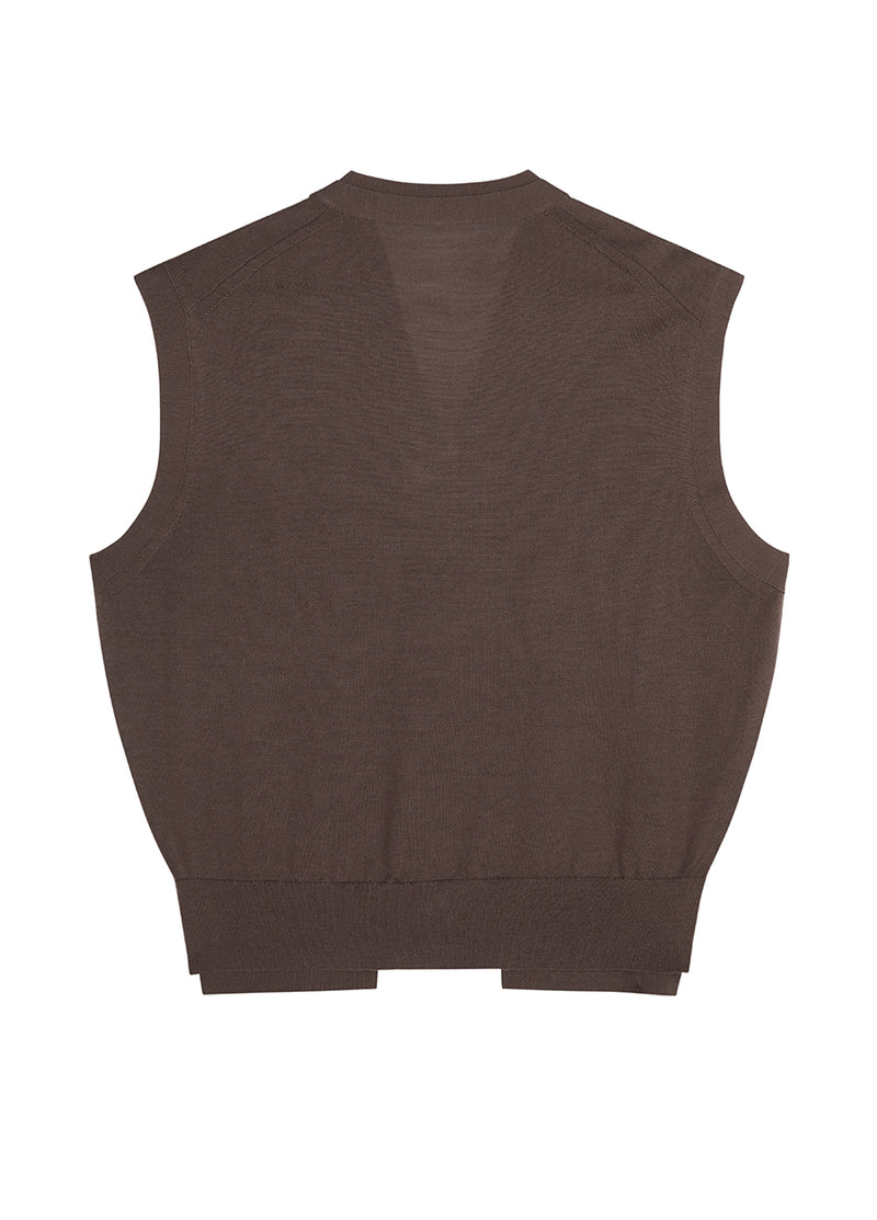 Vest/JNBY Collarless Thin Knit Vest