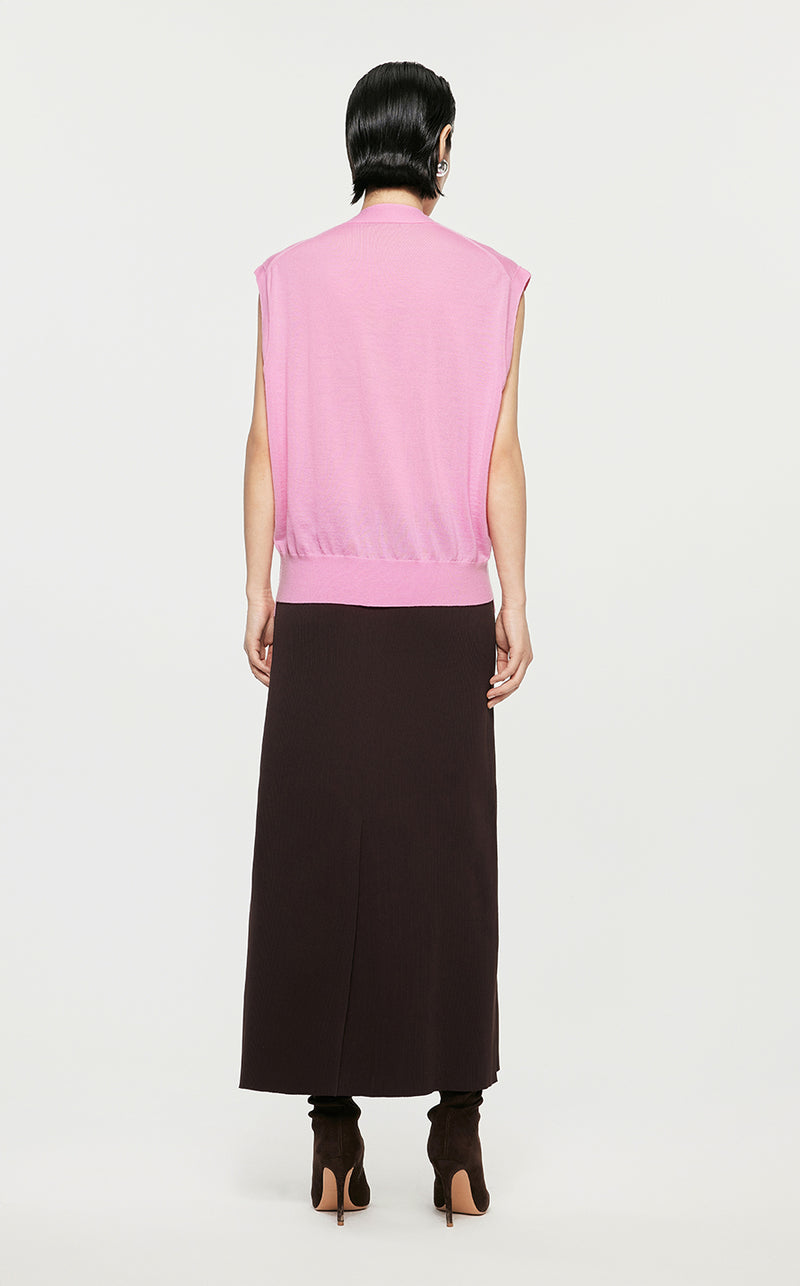 Vest/JNBY Collarless Thin Knit Vest