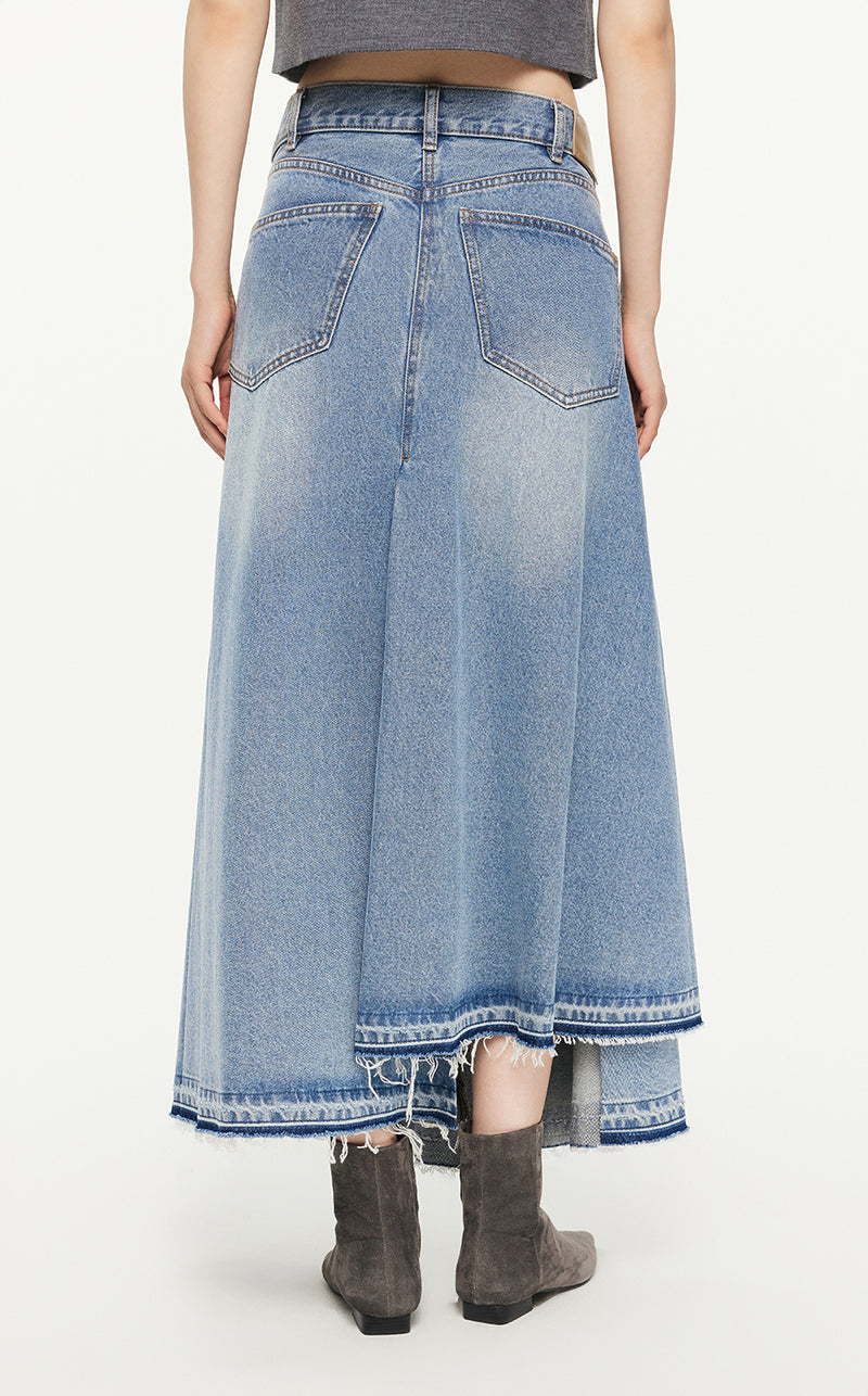 Skirt/JNBY A-line Loose Long Waist Skirt