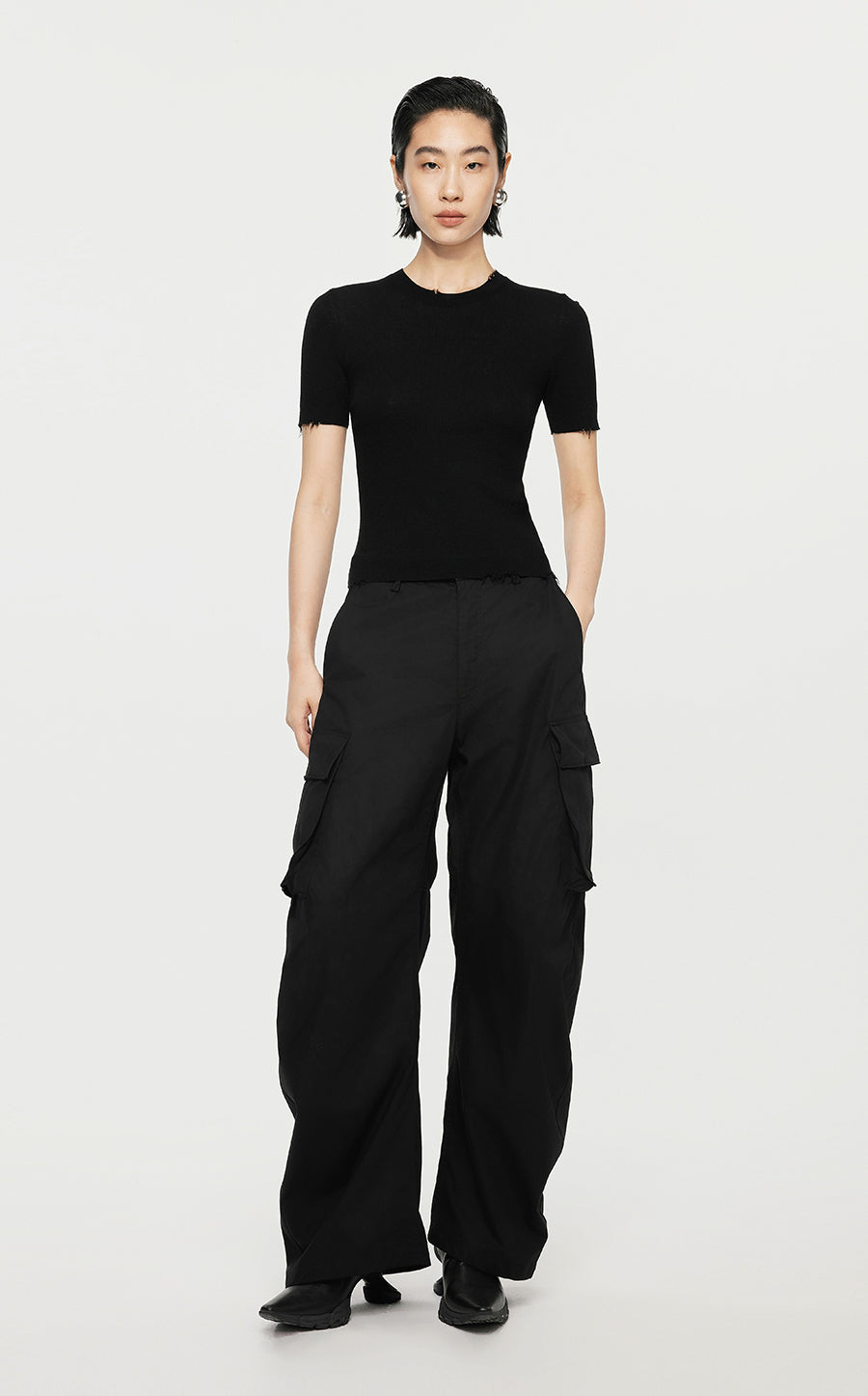 Pants/JNBY Workwear Loose Fitting Pants Black