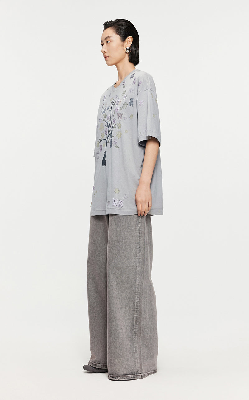 Pants/JNBY Loose Denim Pants