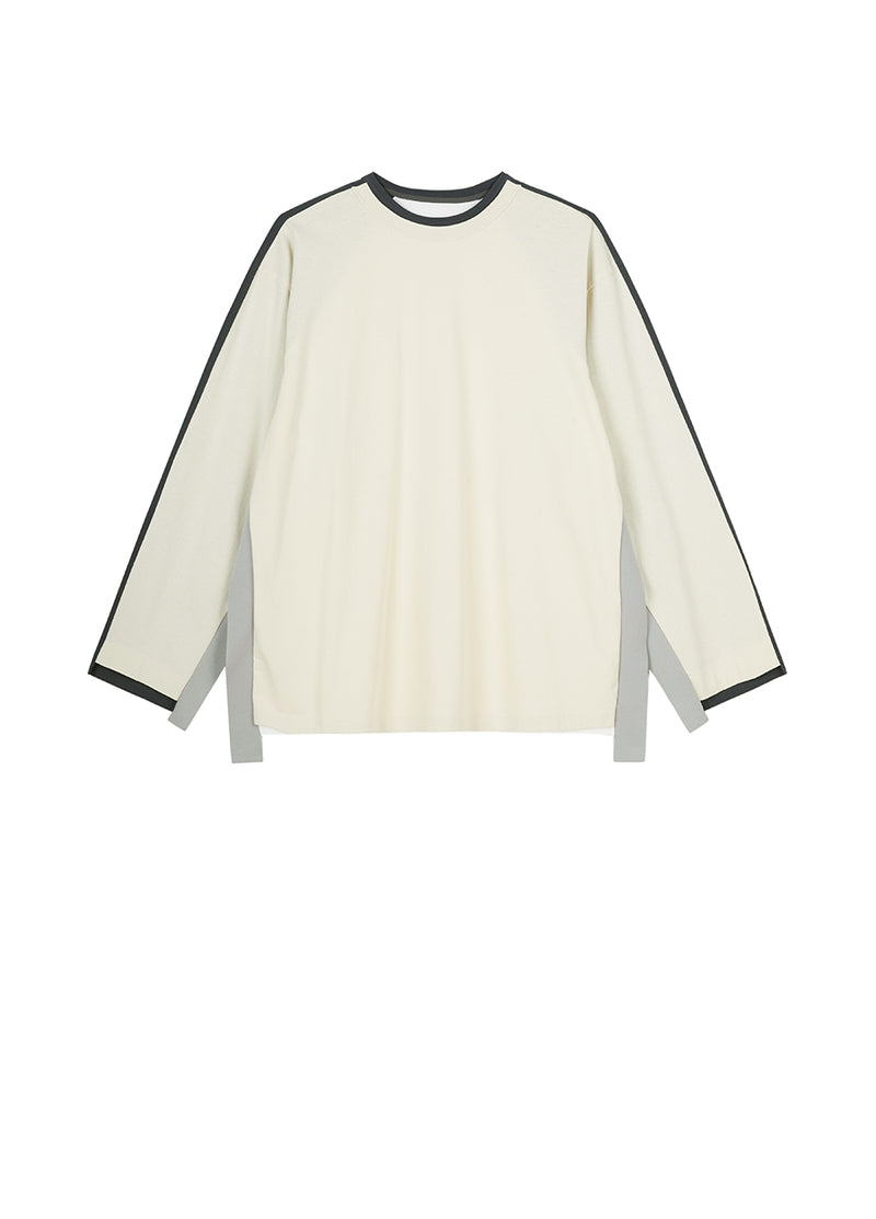 T-Shirt/JNBY Micro Elastic Oversize Long-sleeved Shirt