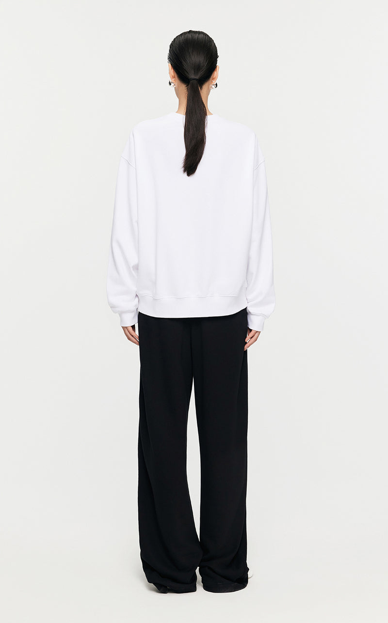 Sweatshirt / JNBY Loose Fitting Micro Elastic sweatshirt