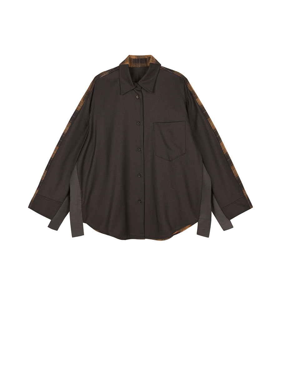 Coat/JNBY Oversize Woolen Coat Grey