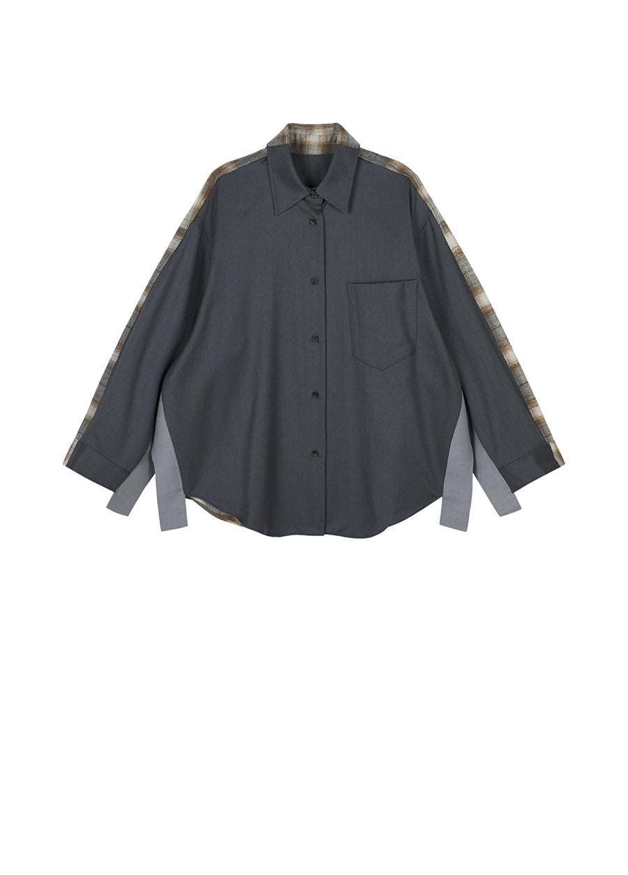 Coat/JNBY Oversize Woolen Coat Khaki