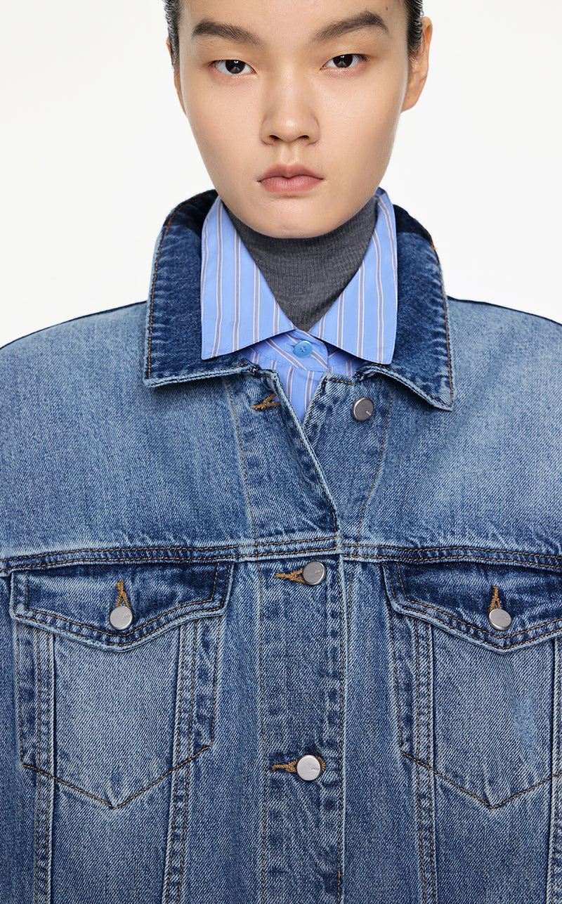 Coat/JNBY Oversize Denim Coat