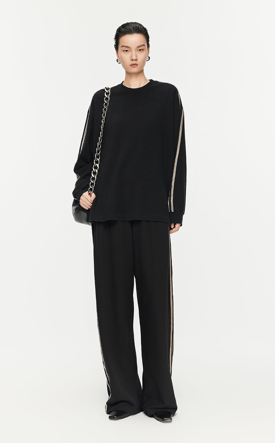 Pants/JNBY Loose Fitting Overlength Pants Black