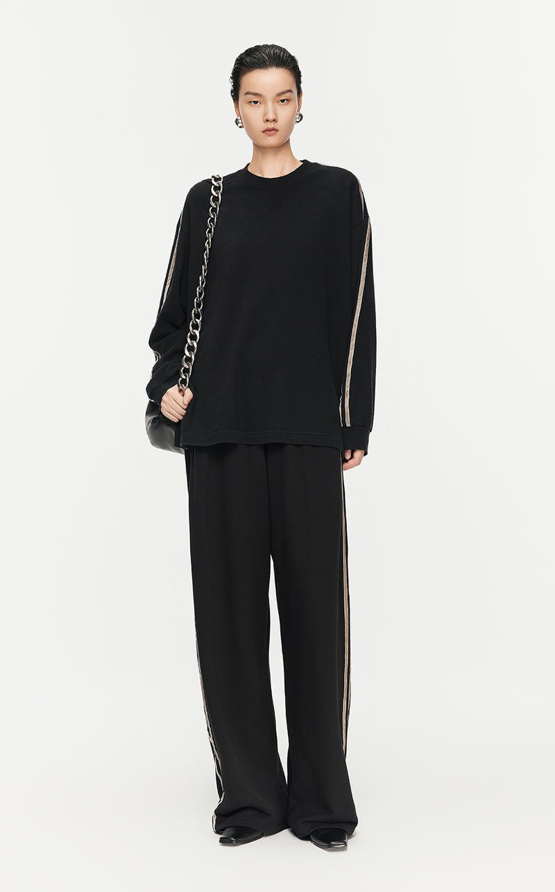 Pants/JNBY Loose Fitting Overlength Pants Black