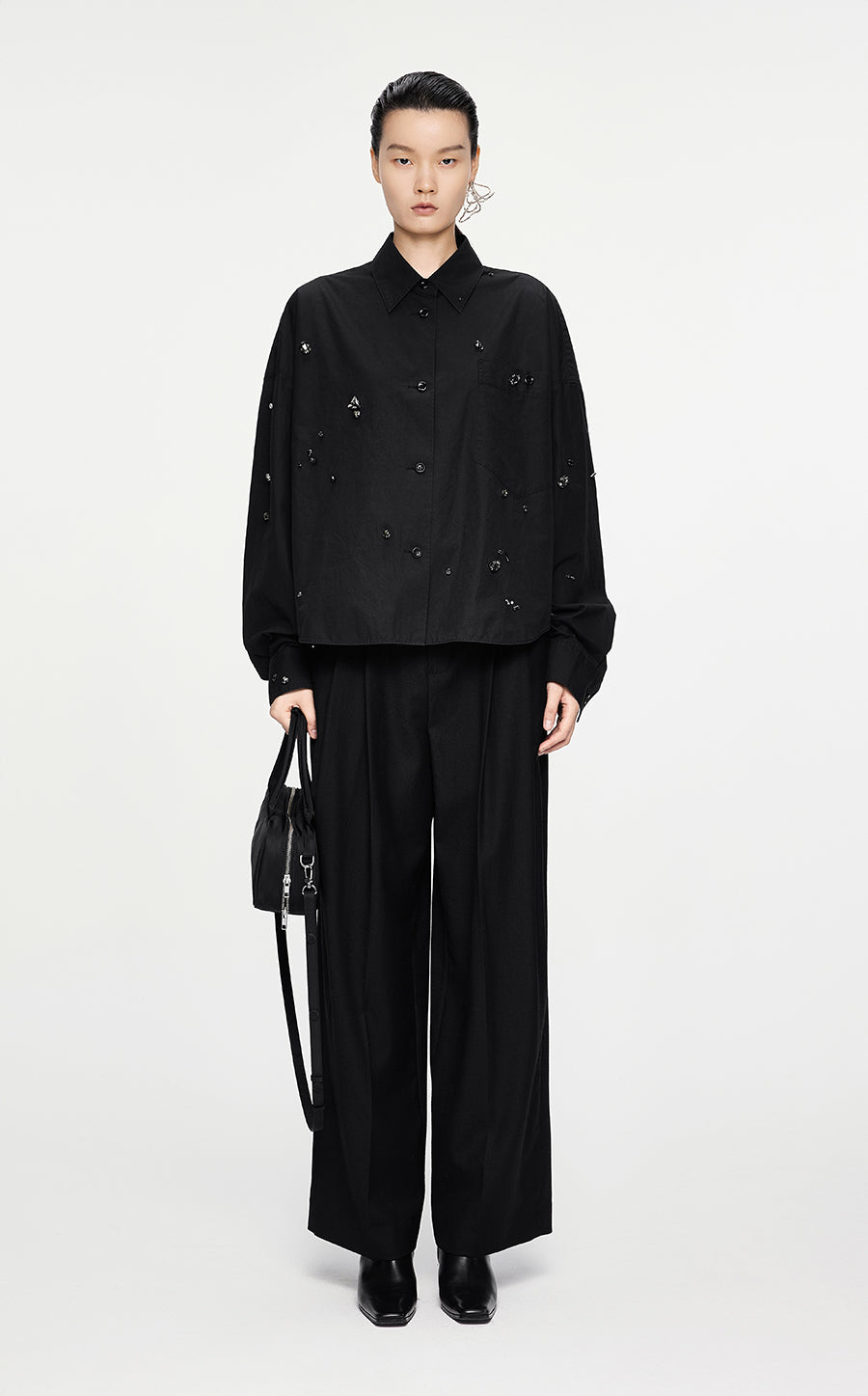 Shirt / JNBY Oversize Cotton Shirt Black