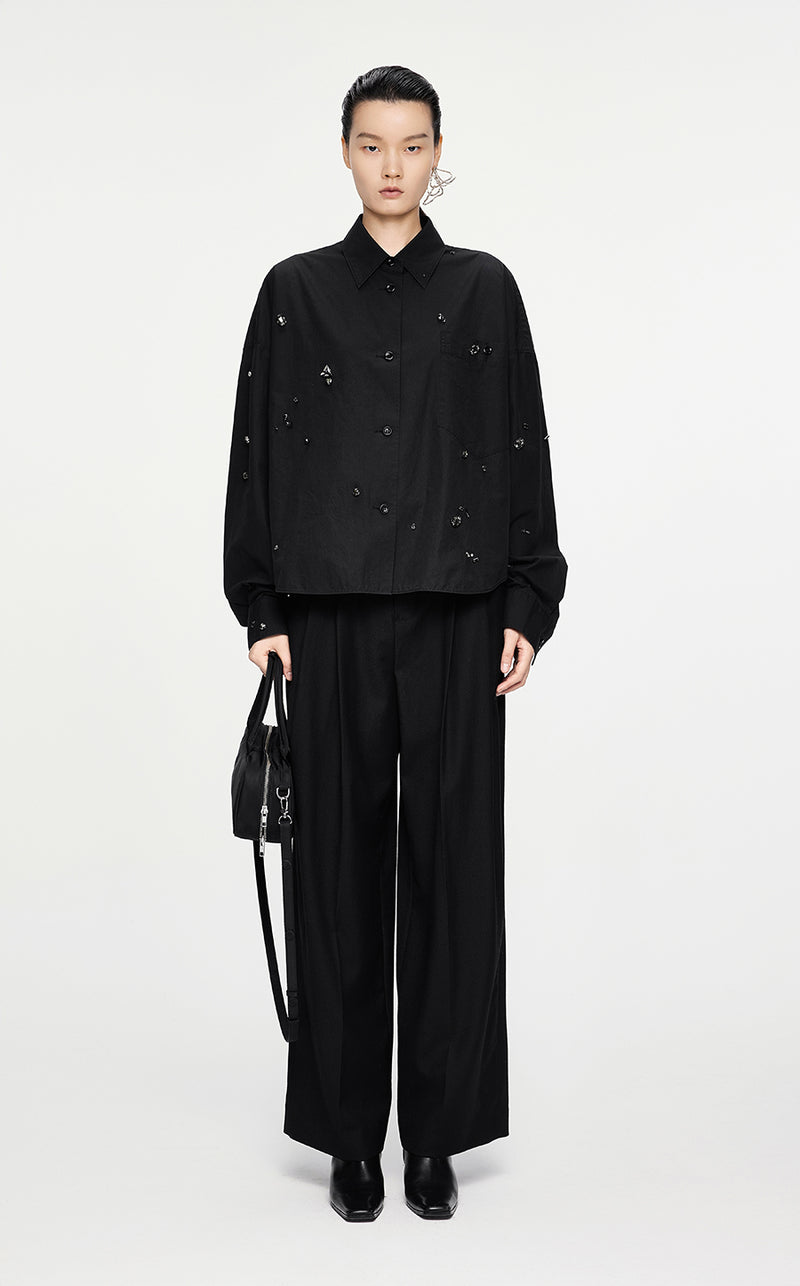 Shirt / JNBY Oversize Cotton Shirt Black
