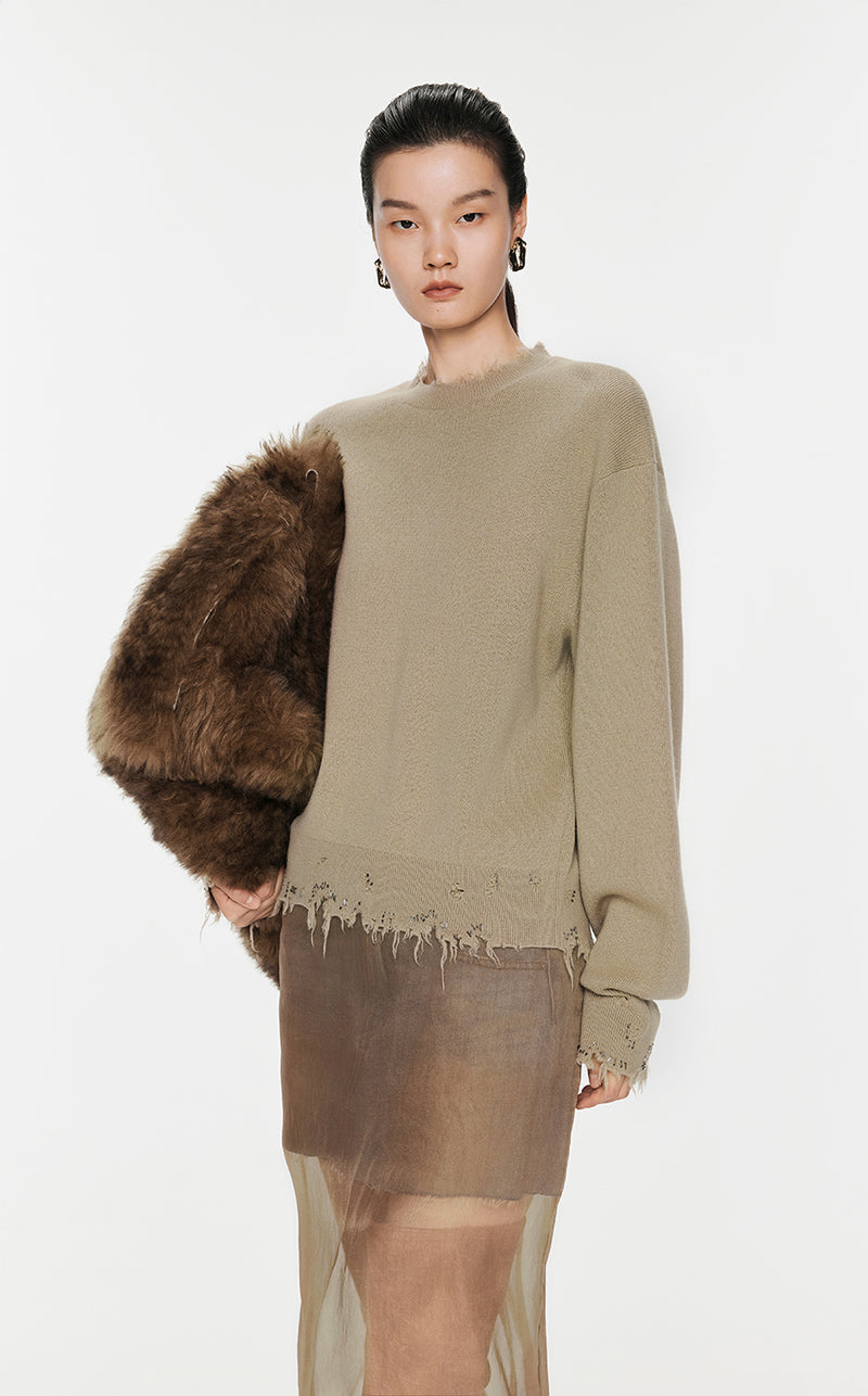 Sweater / JNBY Wool-cashmere Pullover Sweater