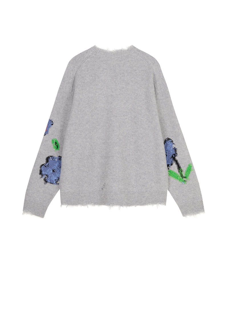 Sweater / JNBY Floral-pattern Oversize Jumper